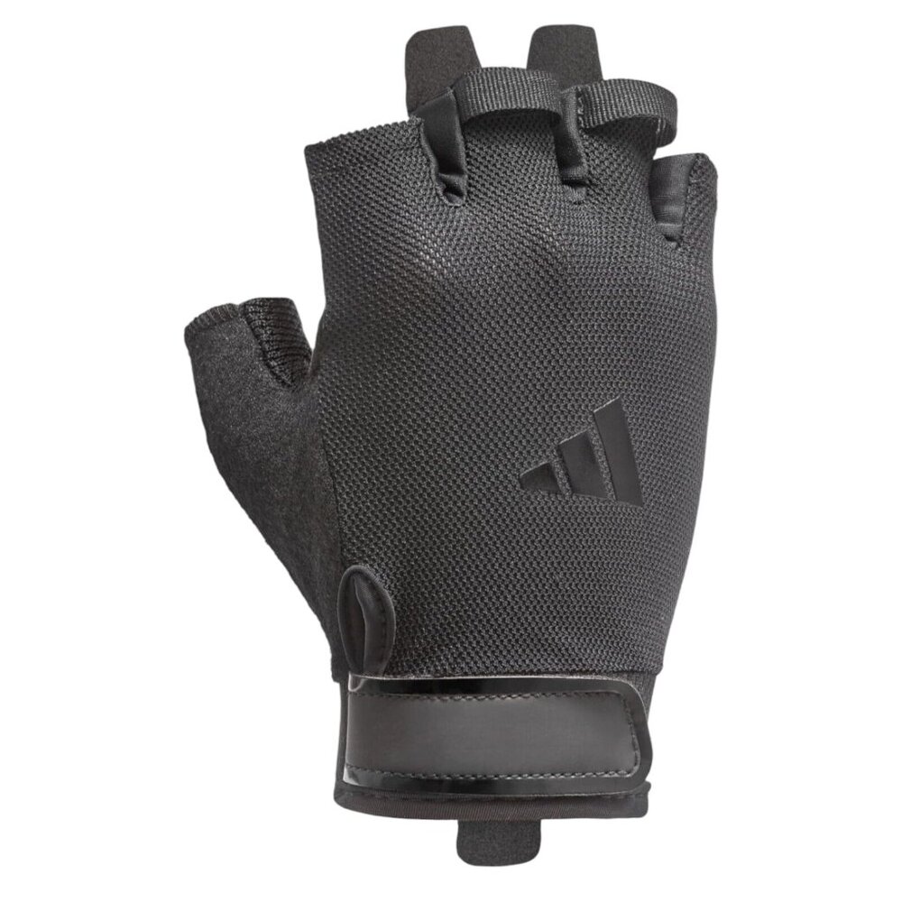 Adidas Half Finger Weightlifting Gloves Size Small Gym Training Stretch Fit NWT